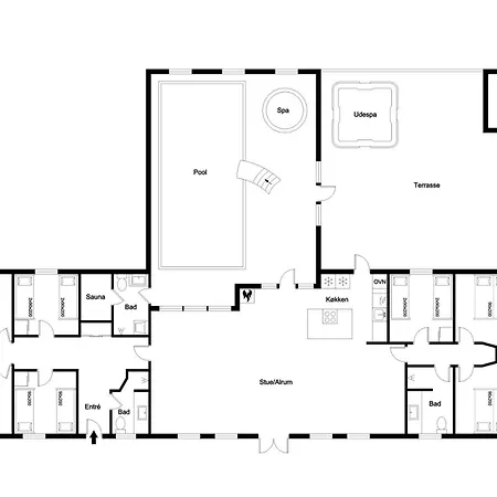 Feriehus 18-person Pool House In Husby With Large Outdoor Hot Tub And Many Facilities *